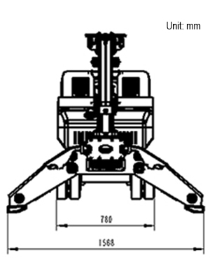 Demolition Robot with Debris Processing