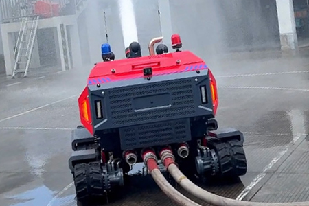 All-Terrain Firefighting Robots Excel in Fire Drill | Proving Invaluable for Emergency Response