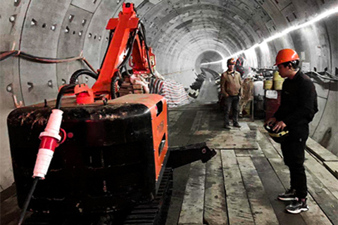 Demolition Robot | In Subway Tunnel Construction
