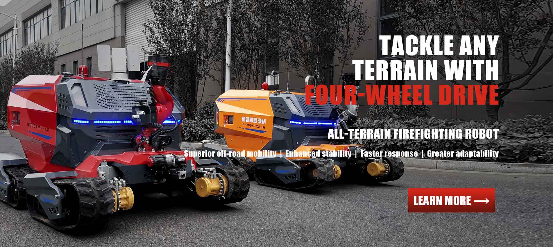 All-Terrain Fire Rescue Robot