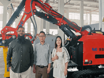 Overseas Customers Visited the Factory to See the Machines and Reached A Cooperation Intention for Demolition Robots