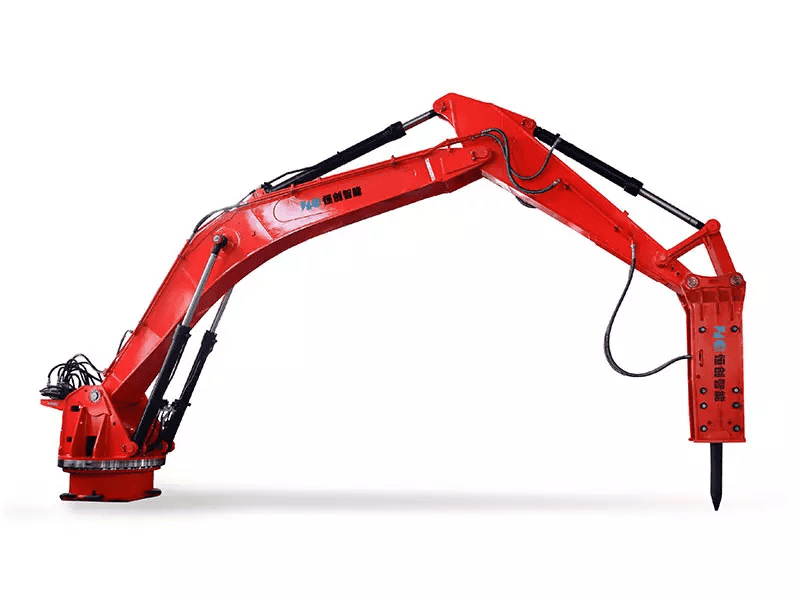 Rock breaker excavator