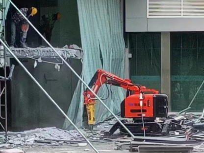 How do remote-controlled demolition robots work?