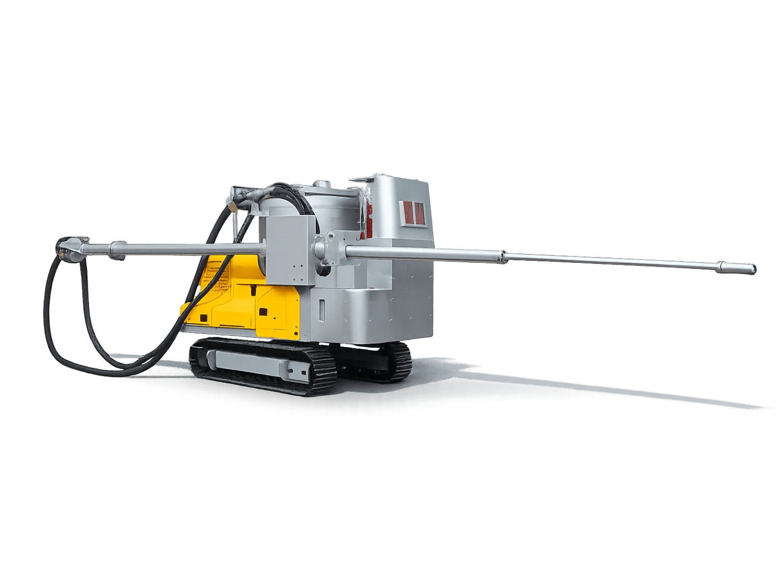 Crawler-type gunning machine